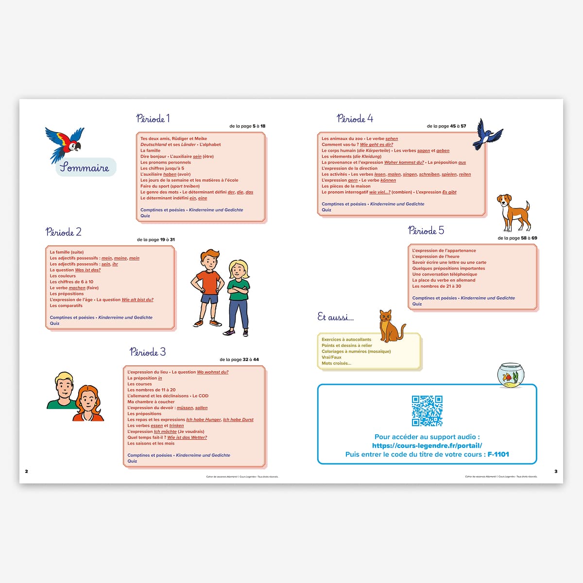 Cahier de vacances Initiation à l'allemand - Dès 7 ans - nouvelle édition 2026