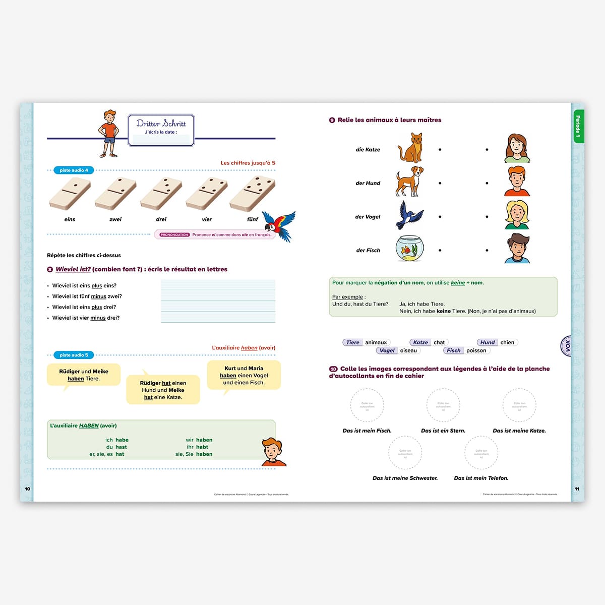 Cahier de vacances Initiation à l'allemand - Dès 7 ans - nouvelle édition 2026