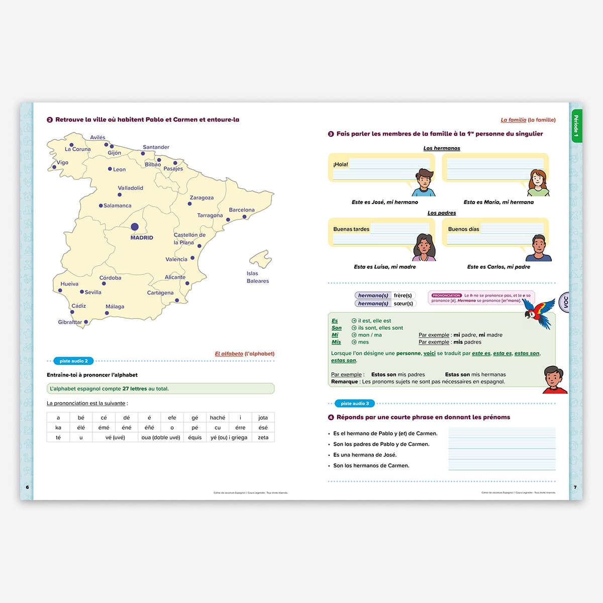 Cahier de vacances Initiation à l'espagnol - Dès 7 ans - nouvelle édition 2026