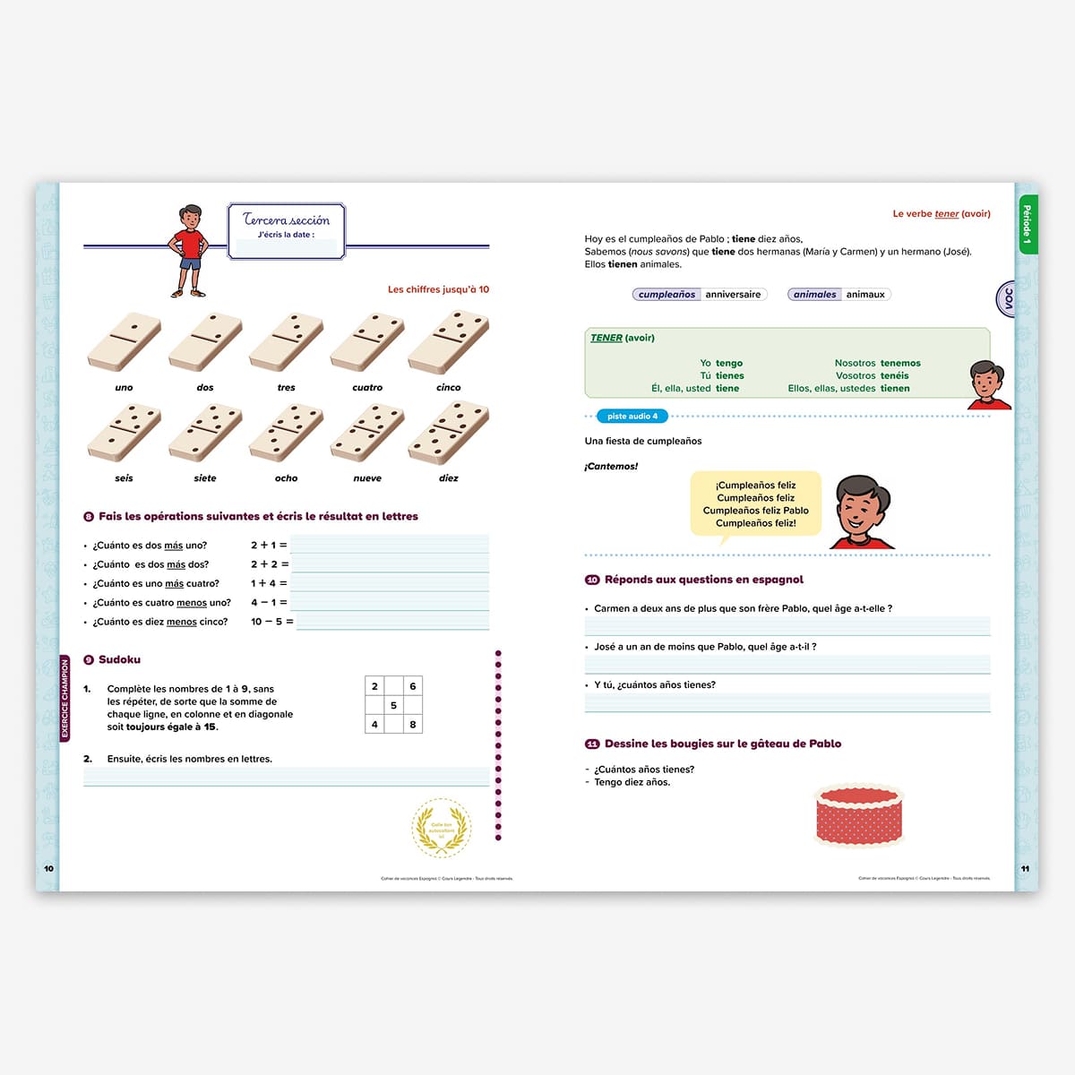 Cahier de vacances Initiation à l'espagnol - Dès 7 ans - nouvelle édition 2026
