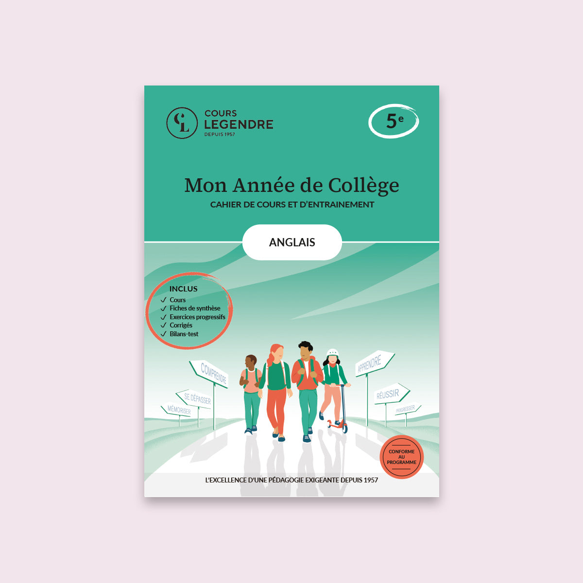 Mon année de collège - Cahier de cours et d'entraînement - Anglais - 5ème