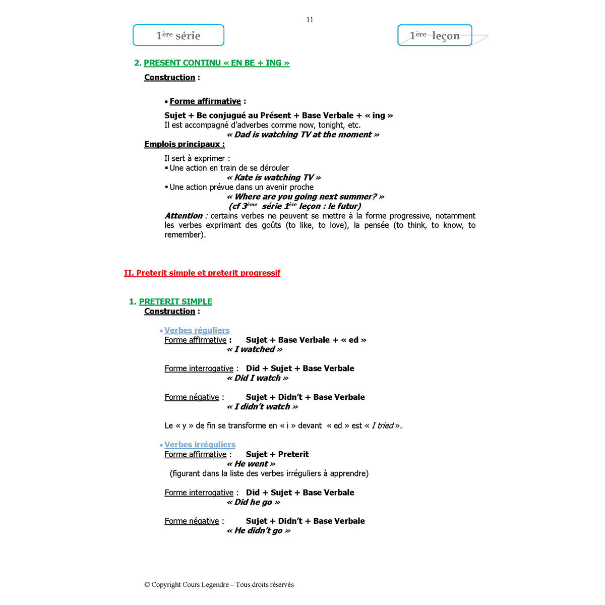 Mon année de Collège - 3ème - Anglais LV1 avec 6 devoirs à envoyer