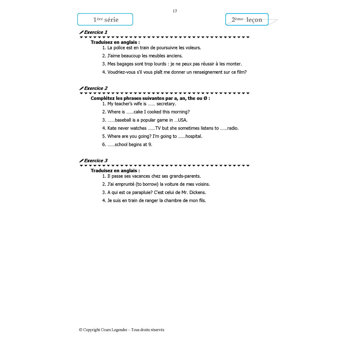 Mon année de Collège - 3ème - Anglais LV1 avec 6 devoirs à envoyer