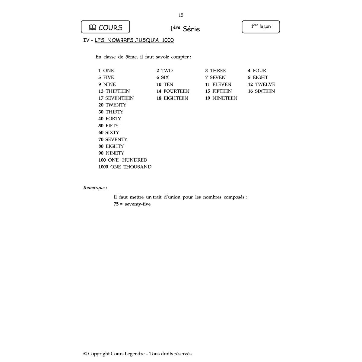 Mon année de Collège - 5ème - Anglais LV1 avec 6 devoirs à envoyer