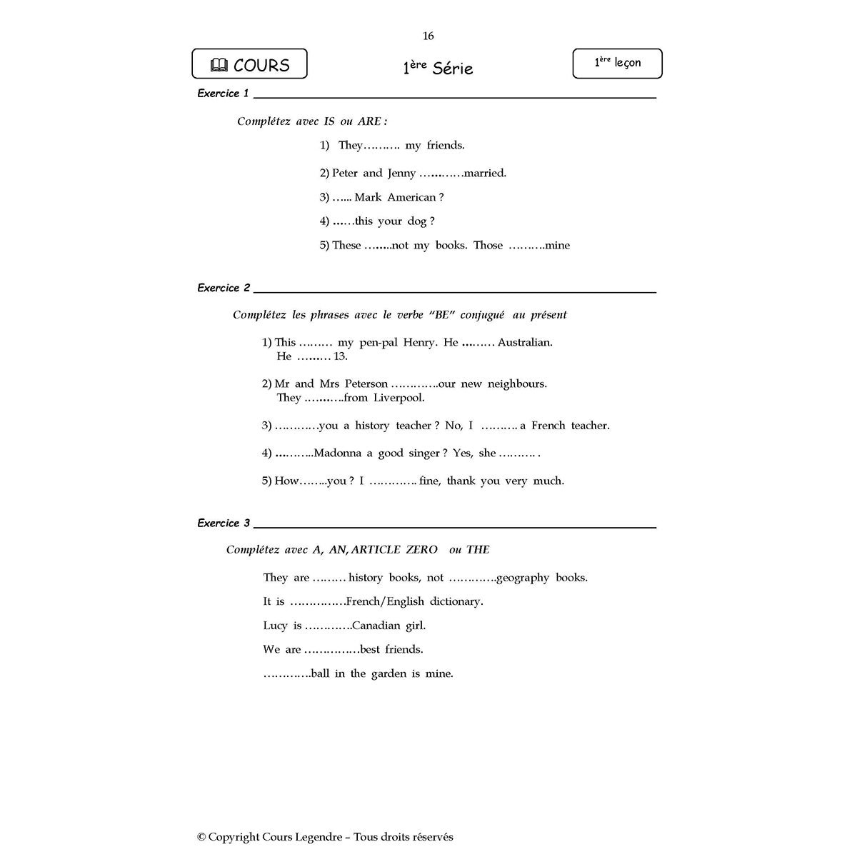 Mon année de Collège - 5ème - Anglais LV1 avec 6 devoirs à envoyer