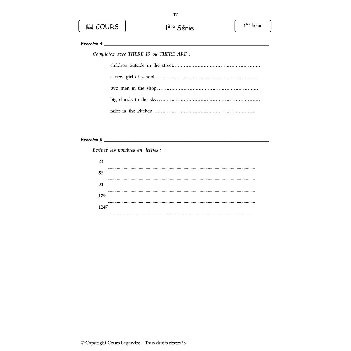 Mon année de Collège - 5ème - Anglais LV1 avec 6 devoirs à envoyer