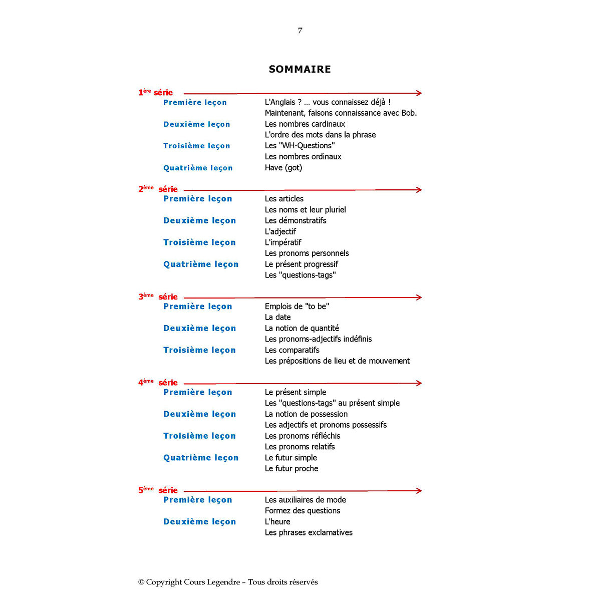 Mon année de Collège - 6ème - Anglais LV1 avec 6 devoirs à envoyer