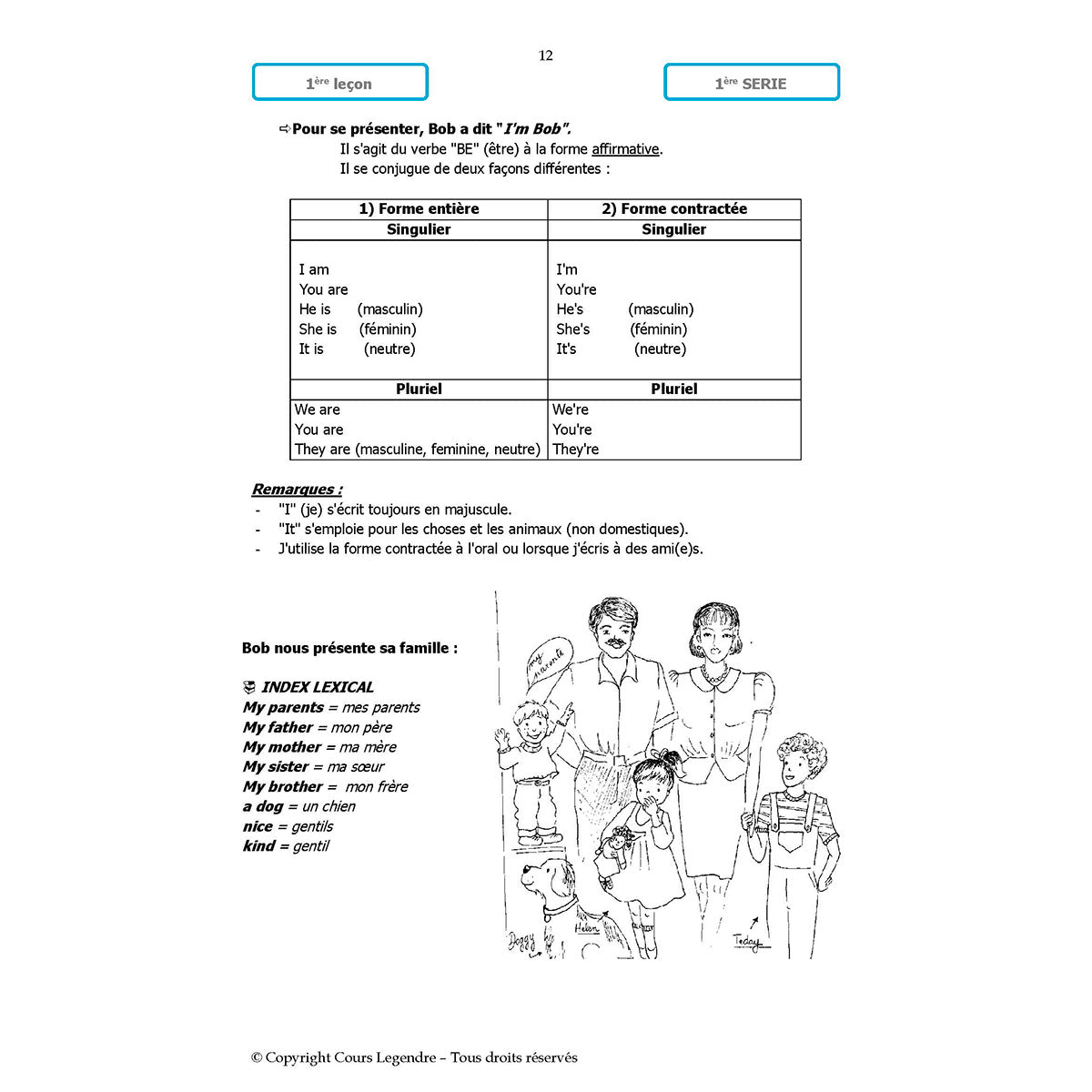 Mon année de Collège - 6ème - Anglais LV1 avec 6 devoirs à envoyer