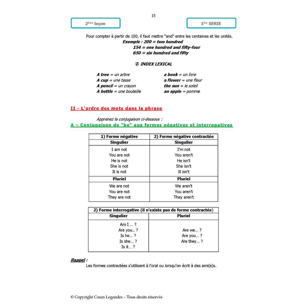 Mon année de Collège - 6ème - Anglais LV1 avec 6 devoirs à envoyer
