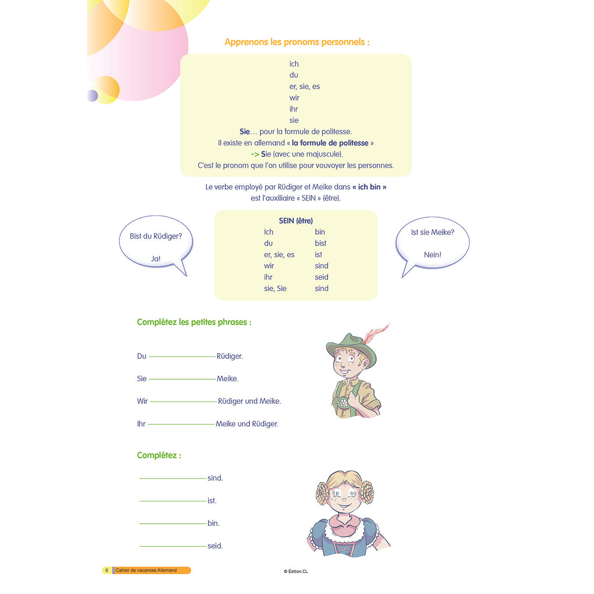 Cahier de vacances initiation à l'Allemand - Primaire