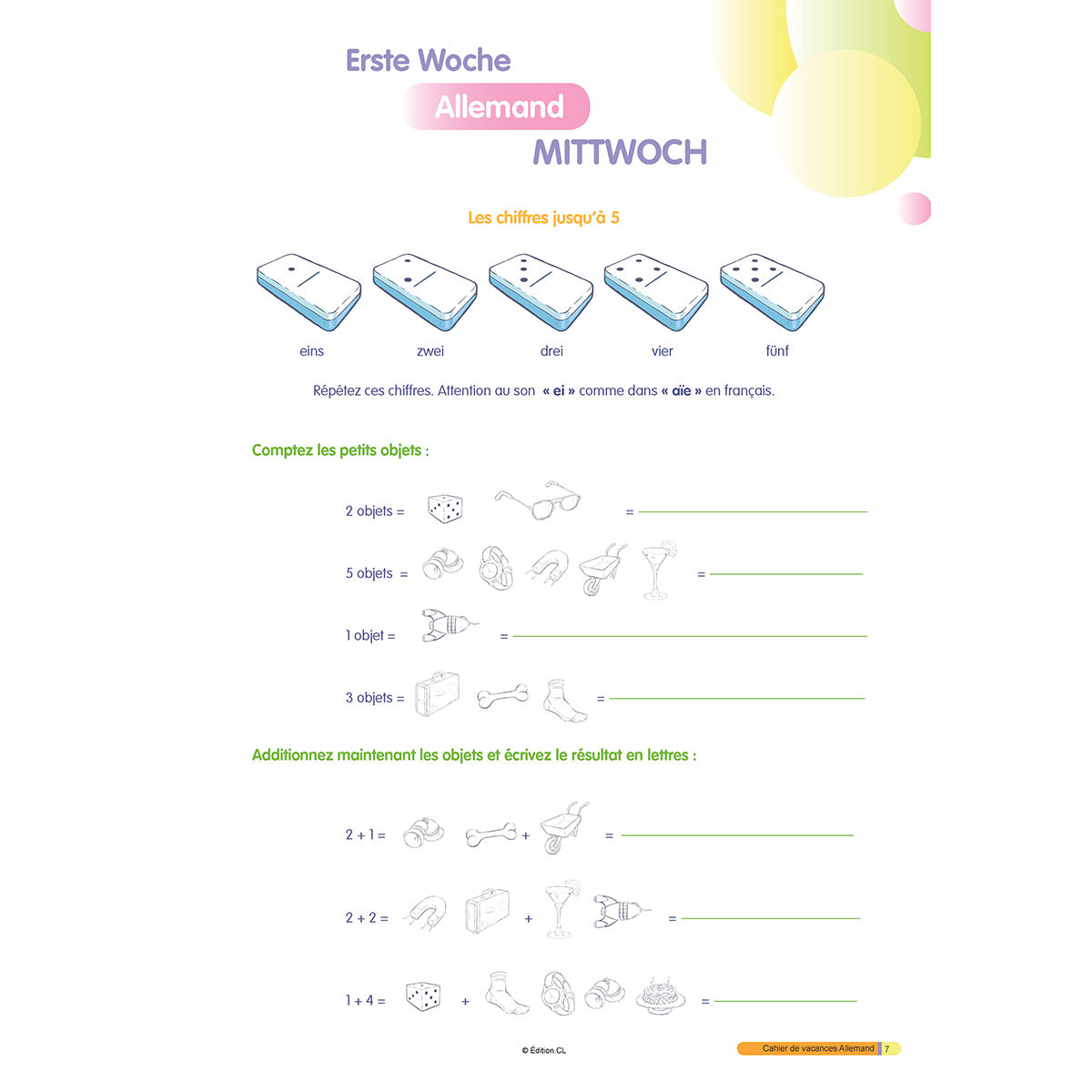 Cahier de vacances initiation à l'Allemand - Primaire