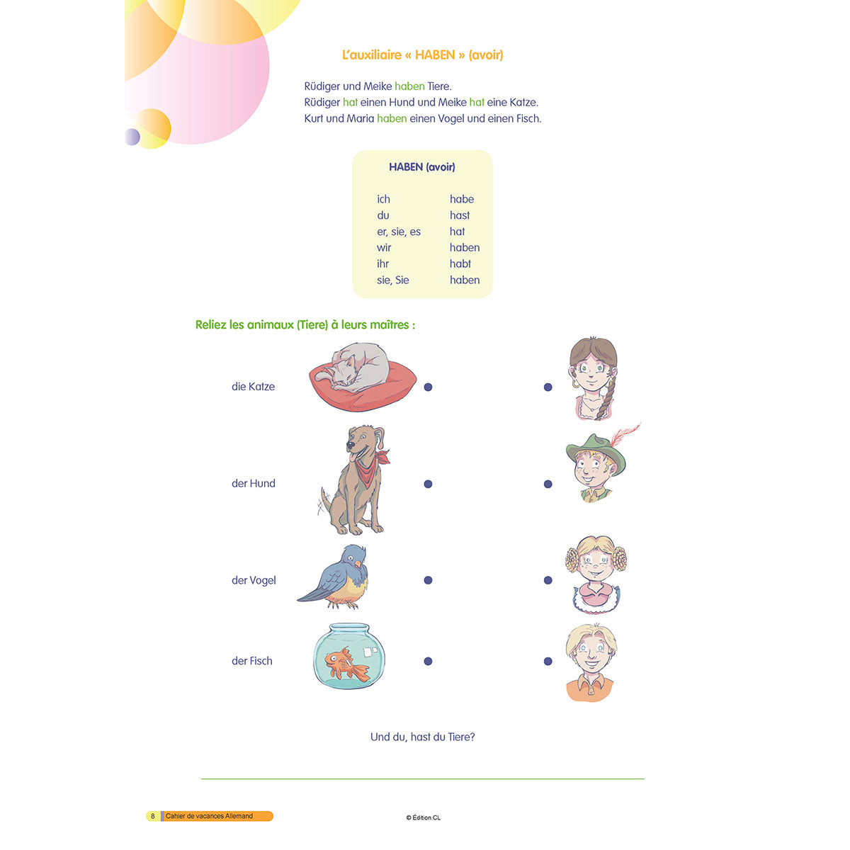 Cahier de vacances initiation à l'Allemand - Primaire