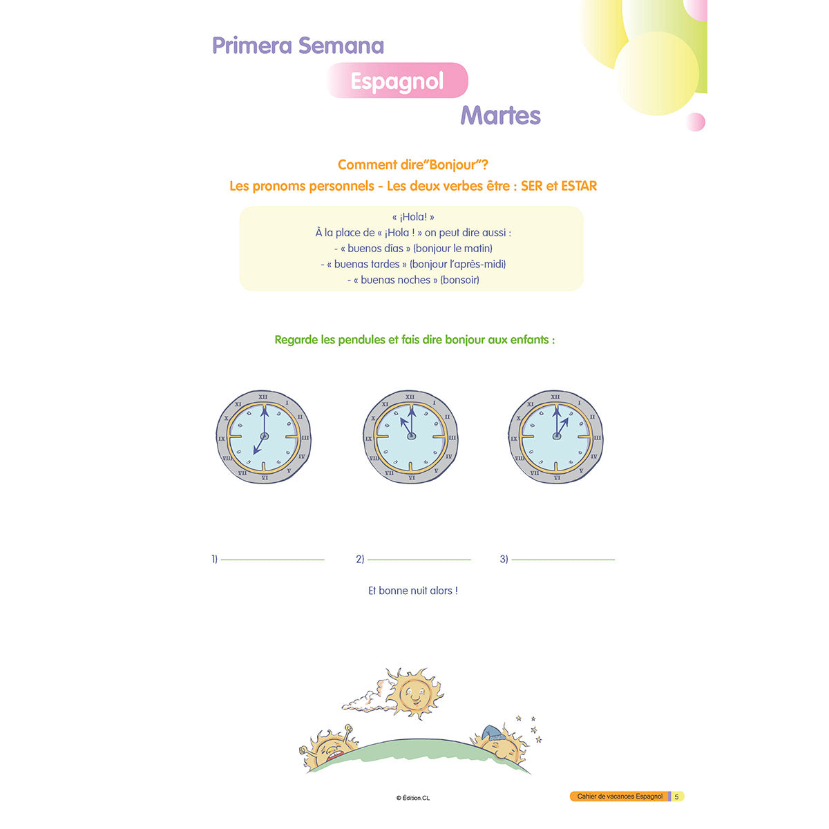 Cahier de vacances initiation à l'Espagnol - Primaire