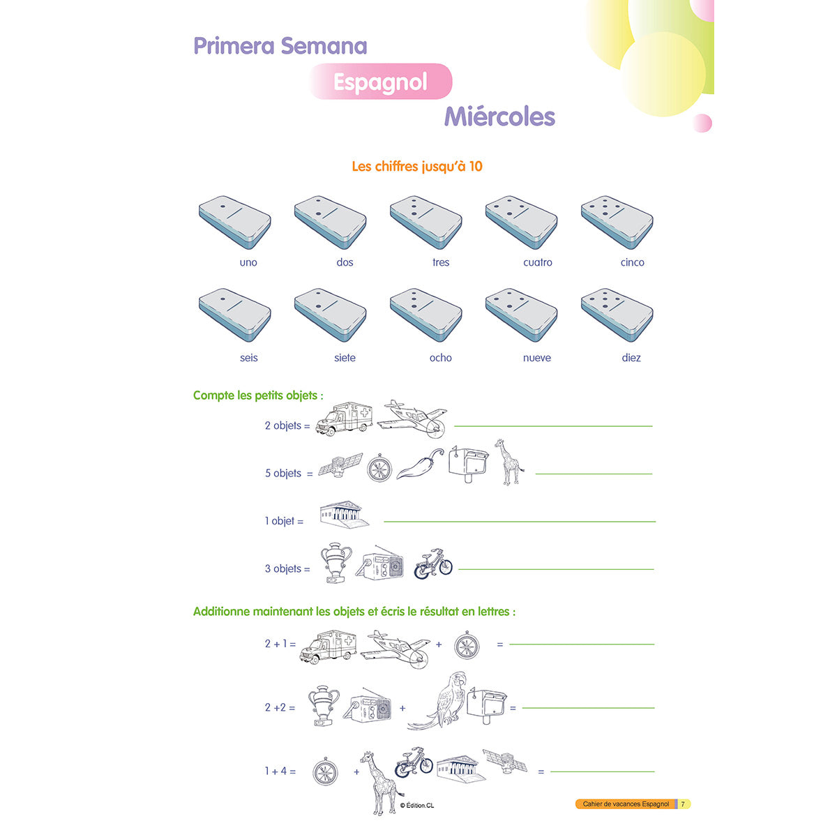 Cahier de vacances initiation à l'Espagnol - Primaire