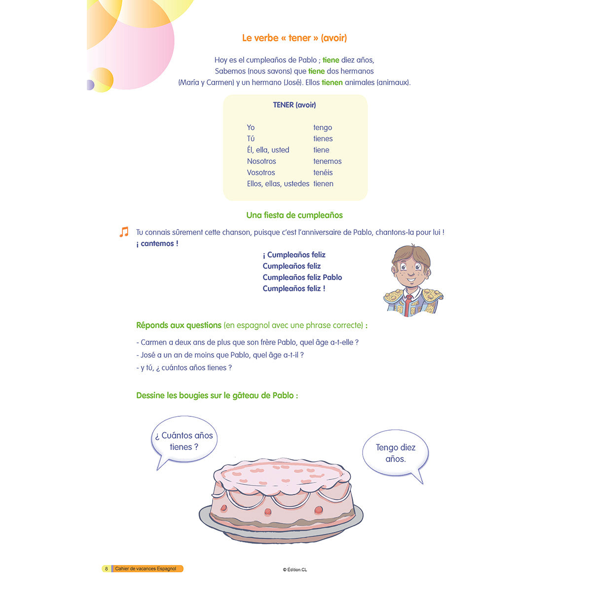 Cahier de vacances initiation à l'Espagnol - Primaire
