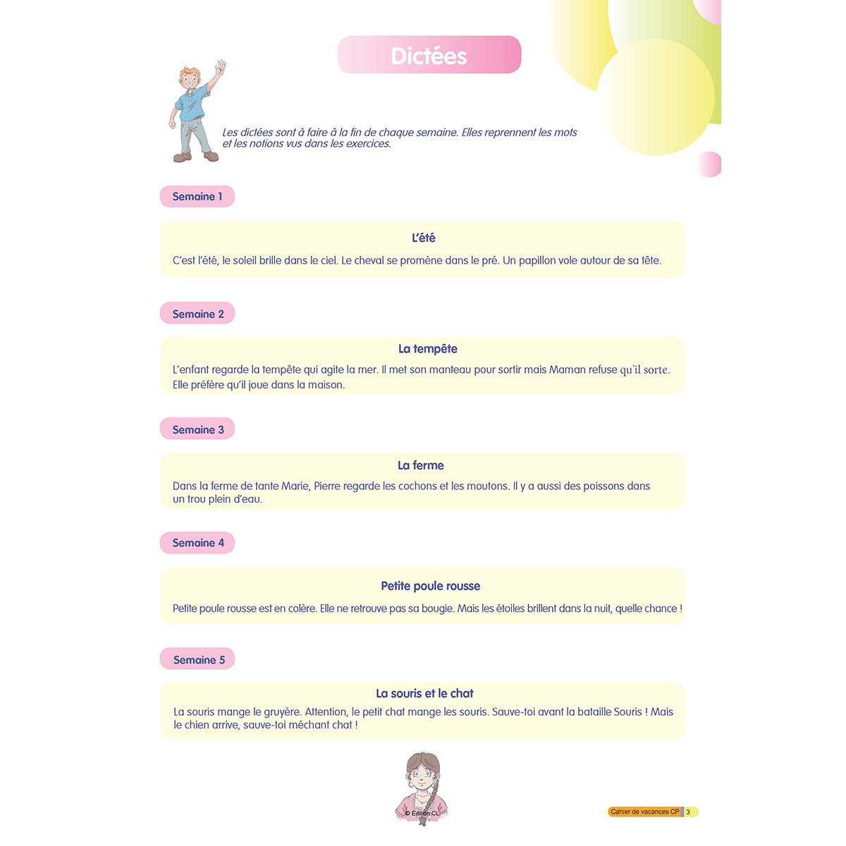 Cahier de vacances du CP vers CE1