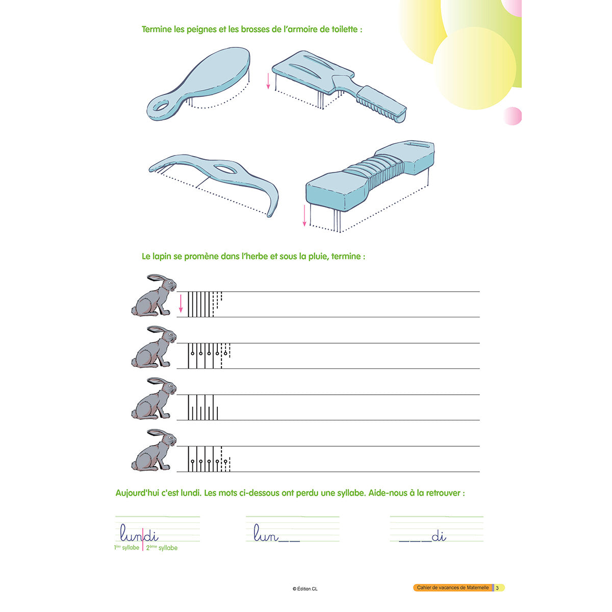 Cahier de vacances Maternelle