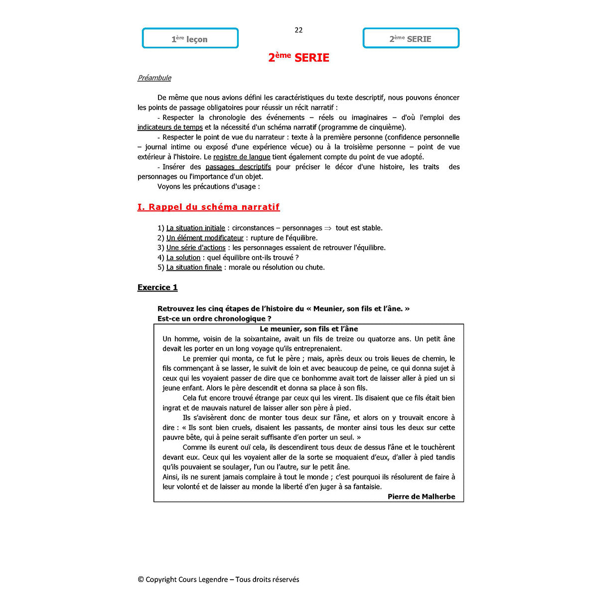 Mon année de Collège - 4ème - Français avec 6 devoirs à envoyer