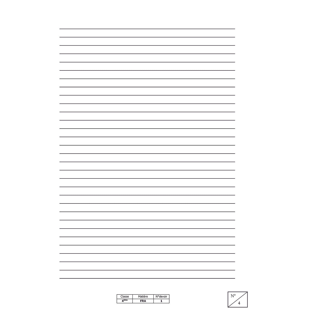 Mon année de Collège - 4ème - Français avec 6 devoirs à envoyer