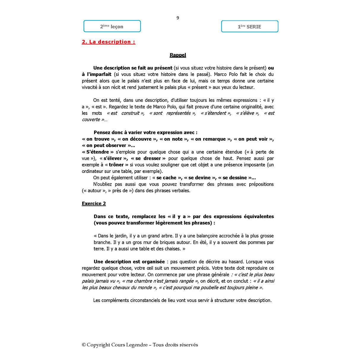 Mon année de Collège - 5ème - Français avec 6 devoirs à envoyer