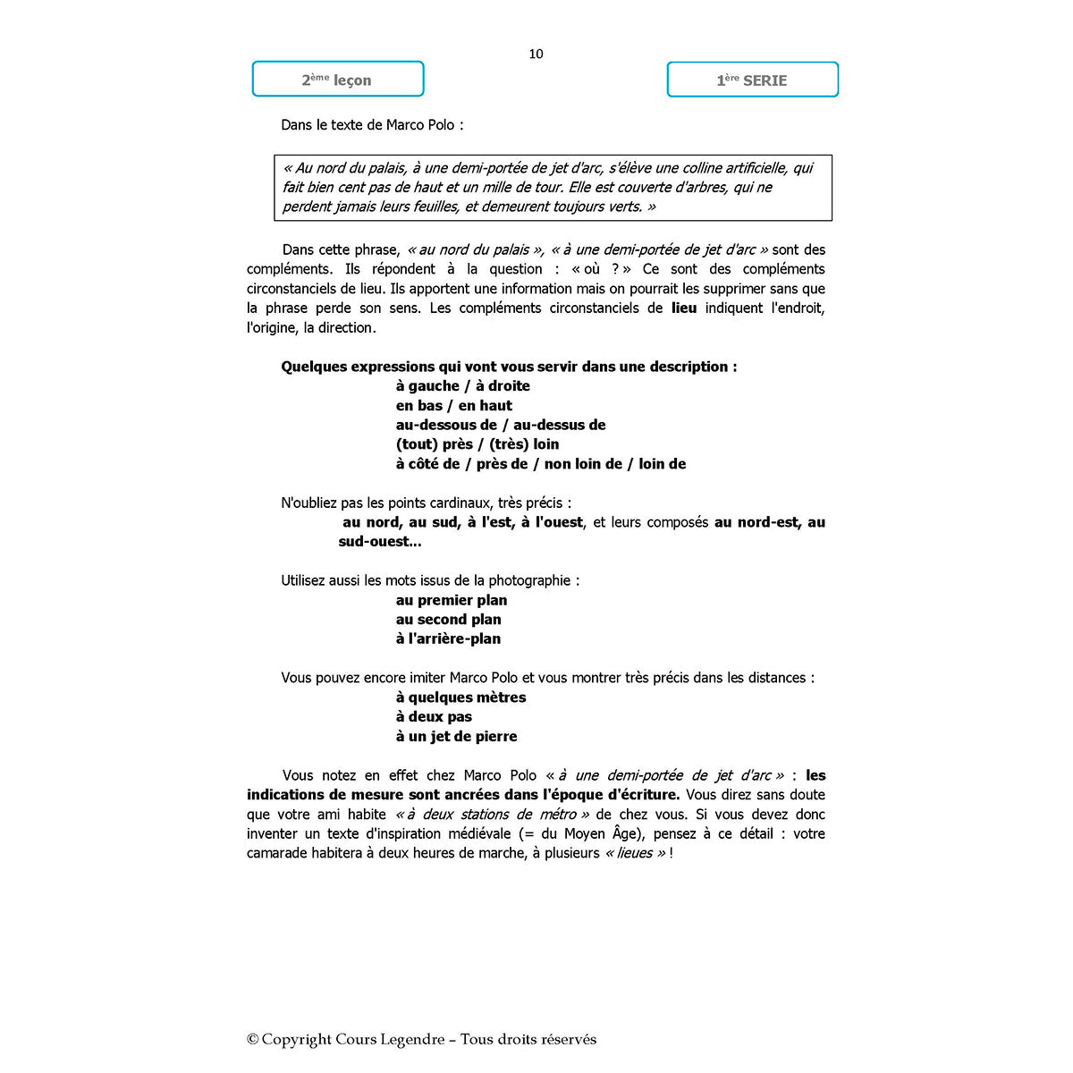 Mon année de Collège - 5ème - Français avec 6 devoirs à envoyer