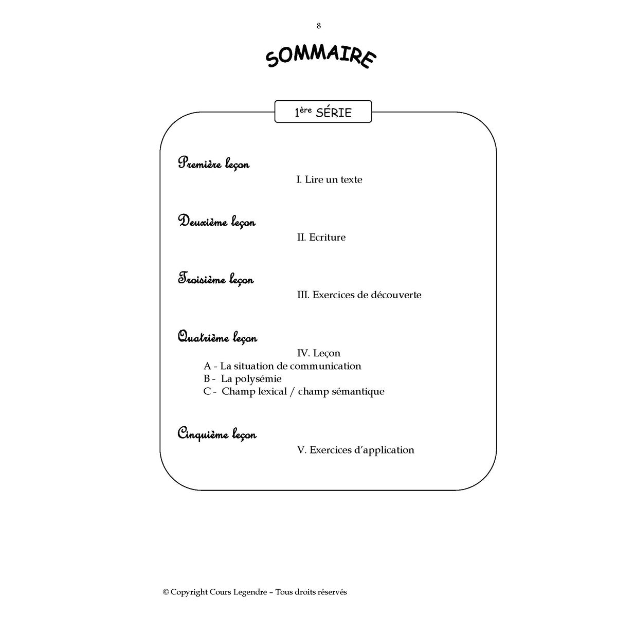 Mon année de Collège - 6ème - Français avec 6 devoirs à envoyer