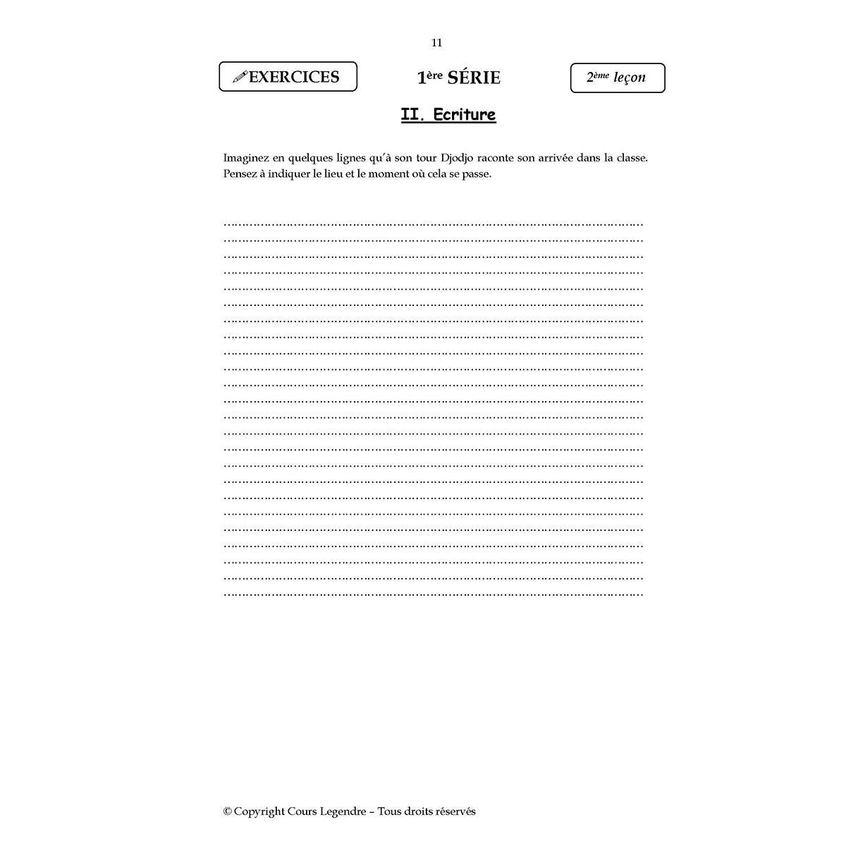 Mon année de Collège - 6ème - Français avec 6 devoirs à envoyer