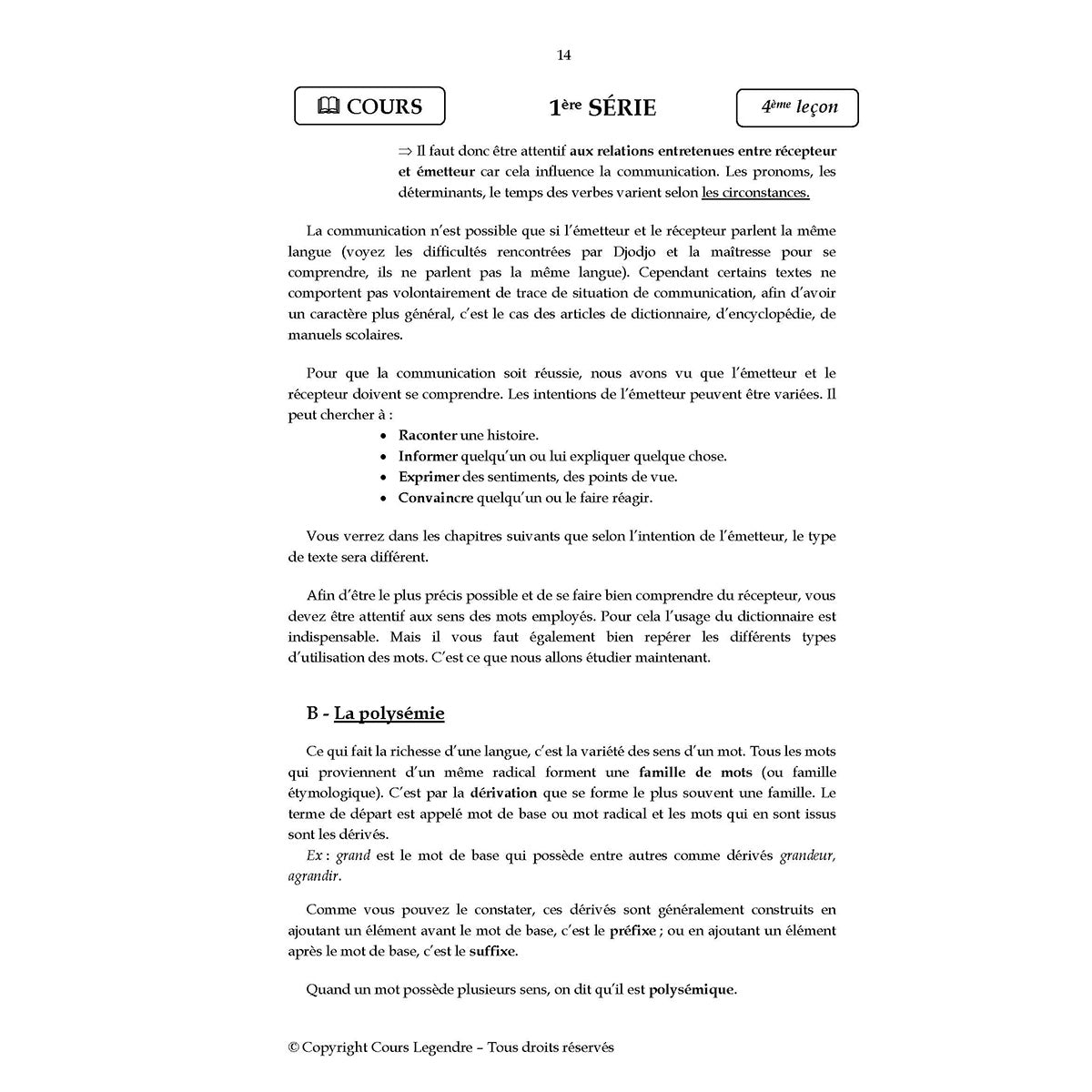 Mon année de Collège - 6ème - Français avec 6 devoirs à envoyer