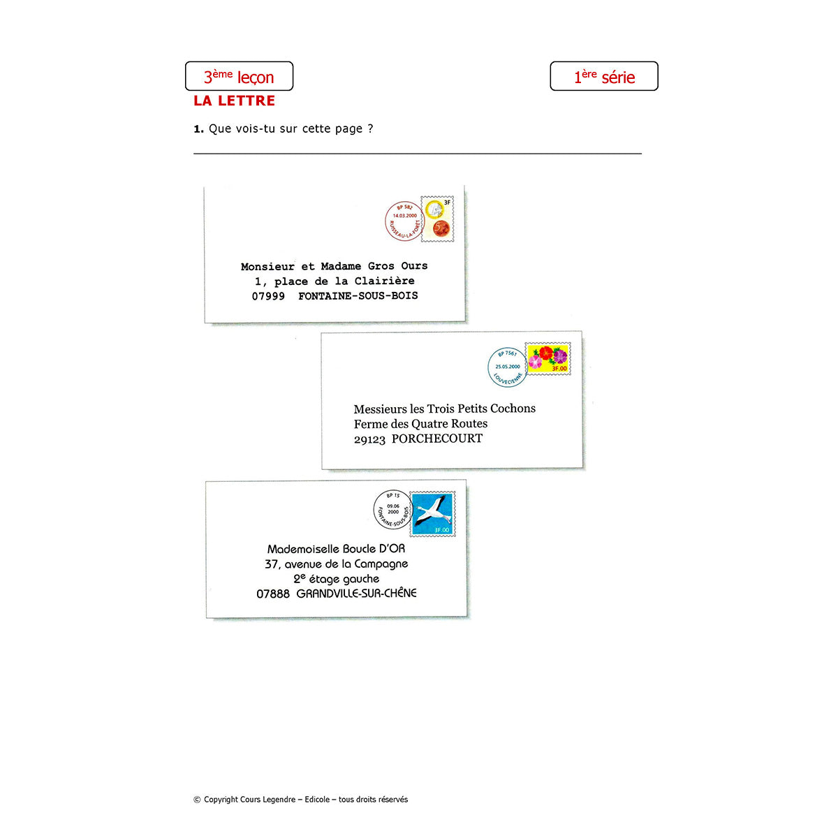 Mon année de Primaire - CE1 - Français avec 6 devoirs à envoyer