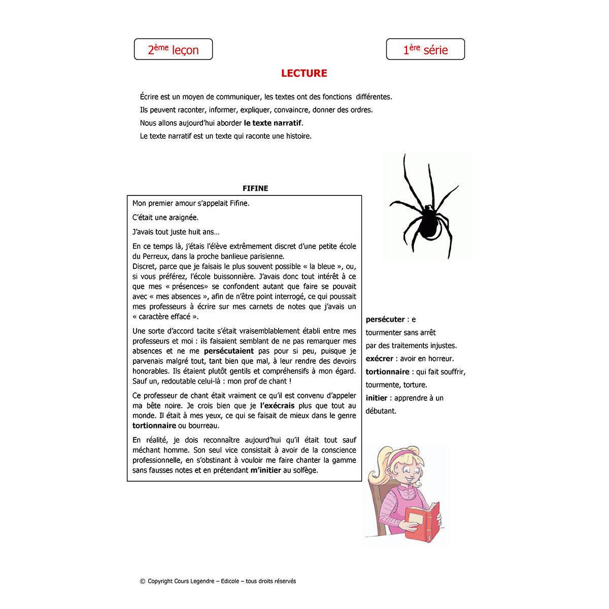 Mon année de Primaire - CM2 Français avec devoirs