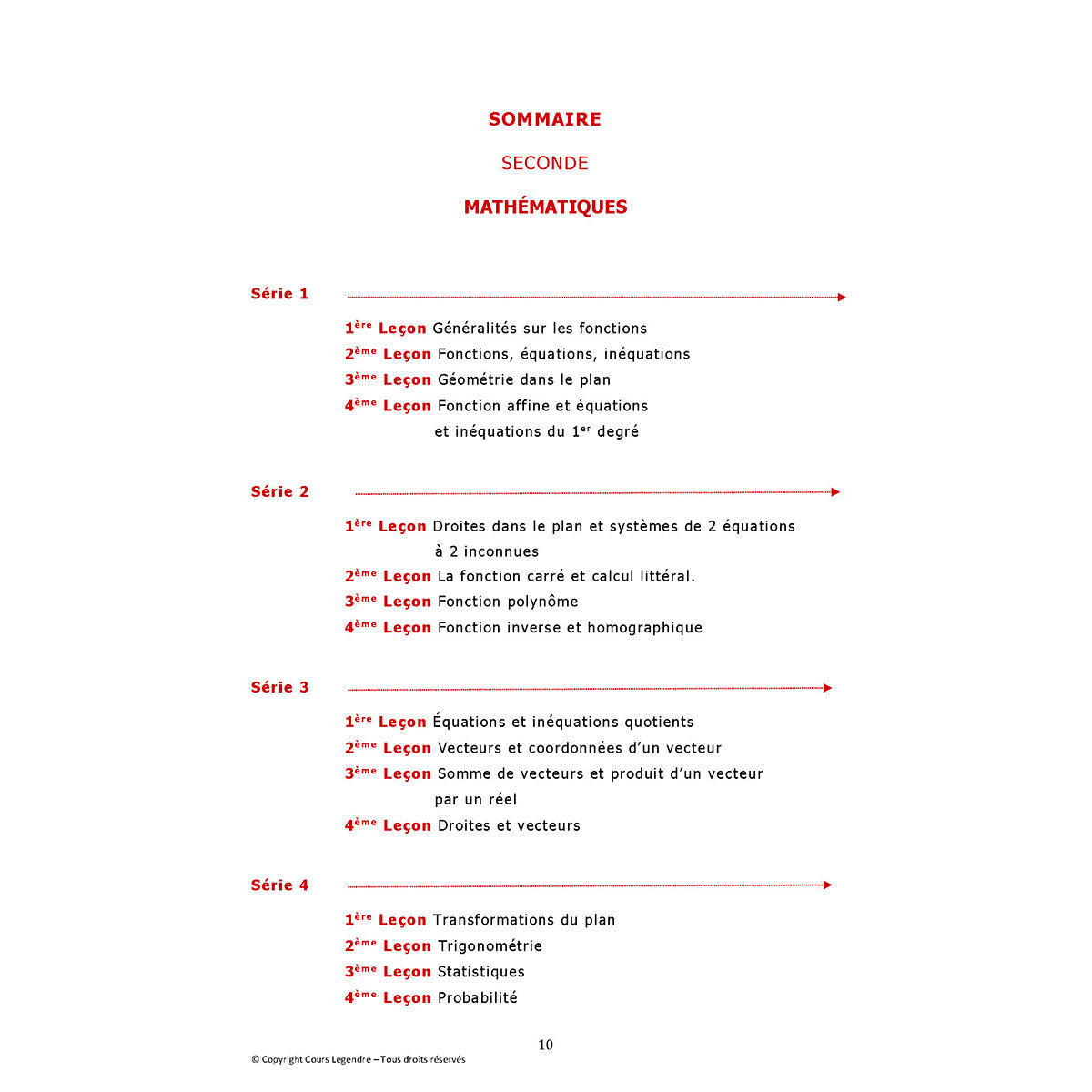 Objectif Bac - 2nde - Mathématiques avec 6 devoirs à envoyer