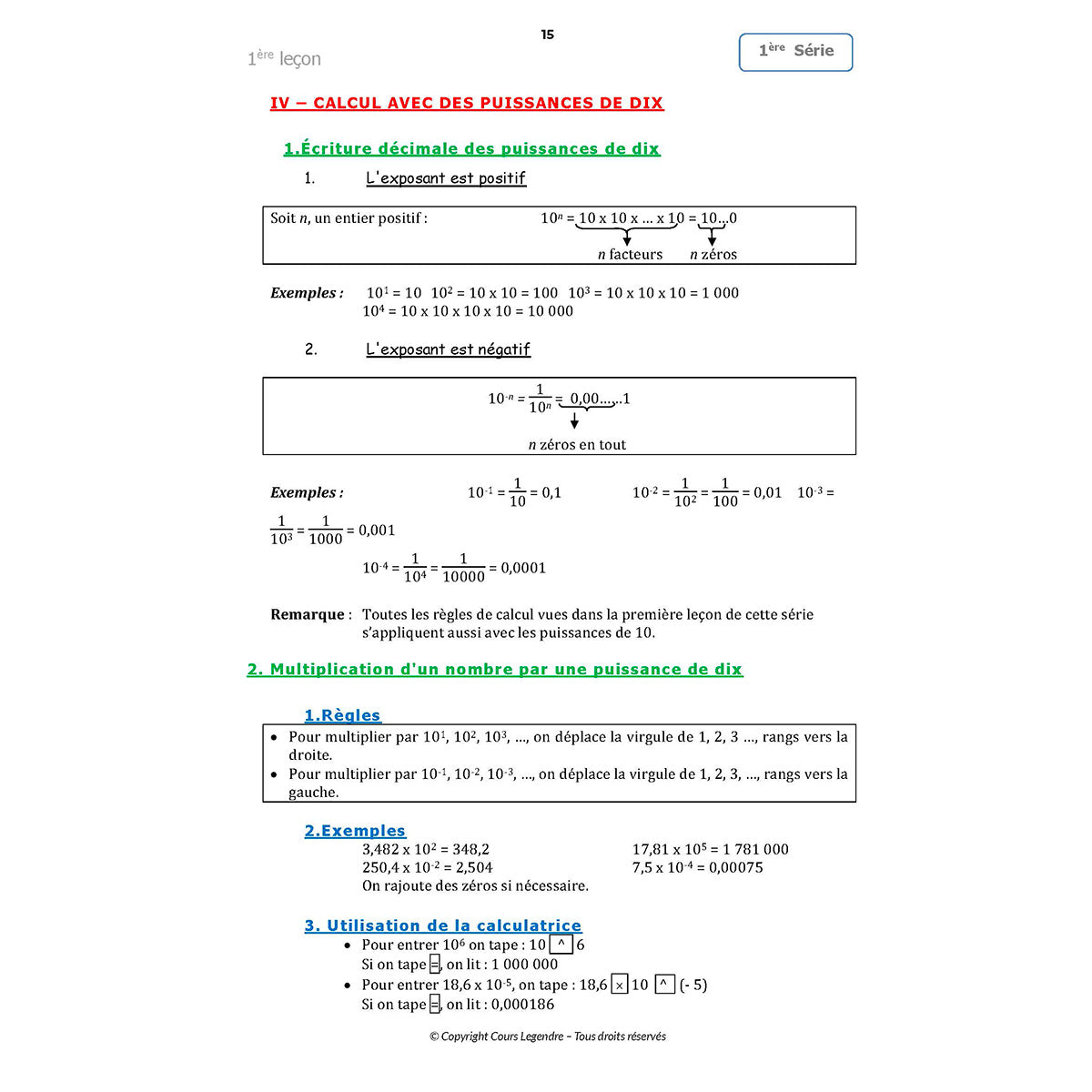 Mon année de Collège - 3ème - Mathématiques avec 6 devoirs à envoyer