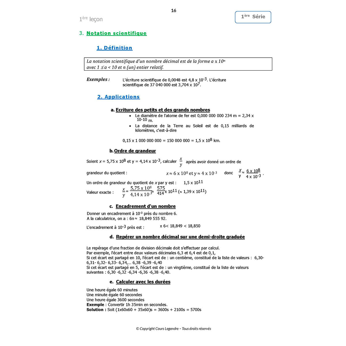 Mon année de Collège - 3ème - Mathématiques avec 6 devoirs à envoyer