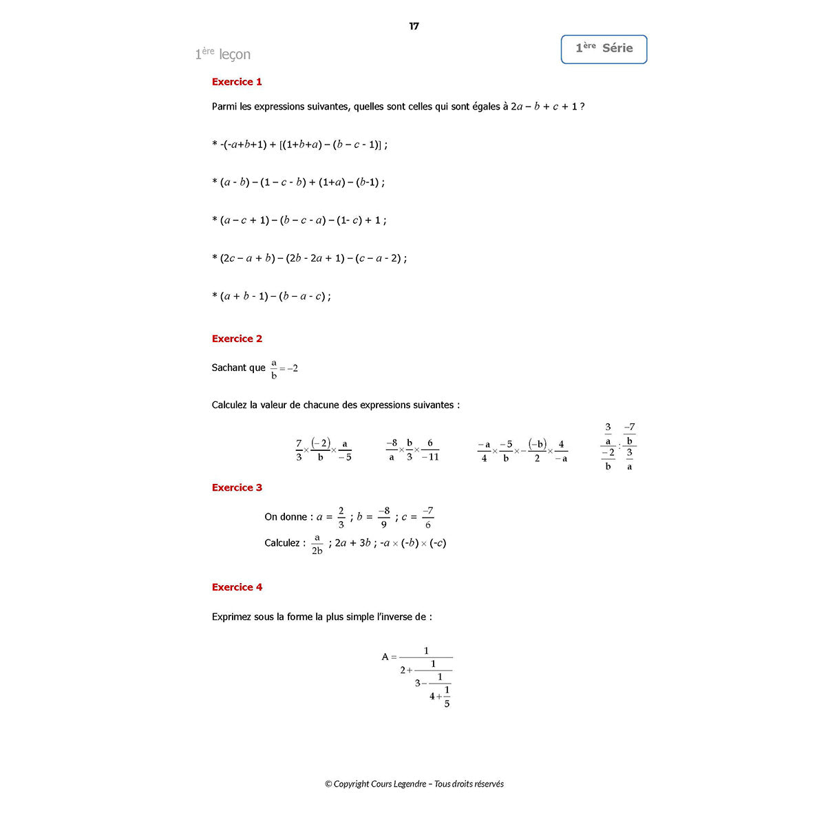 Mon année de Collège - 3ème - Mathématiques avec 6 devoirs à envoyer