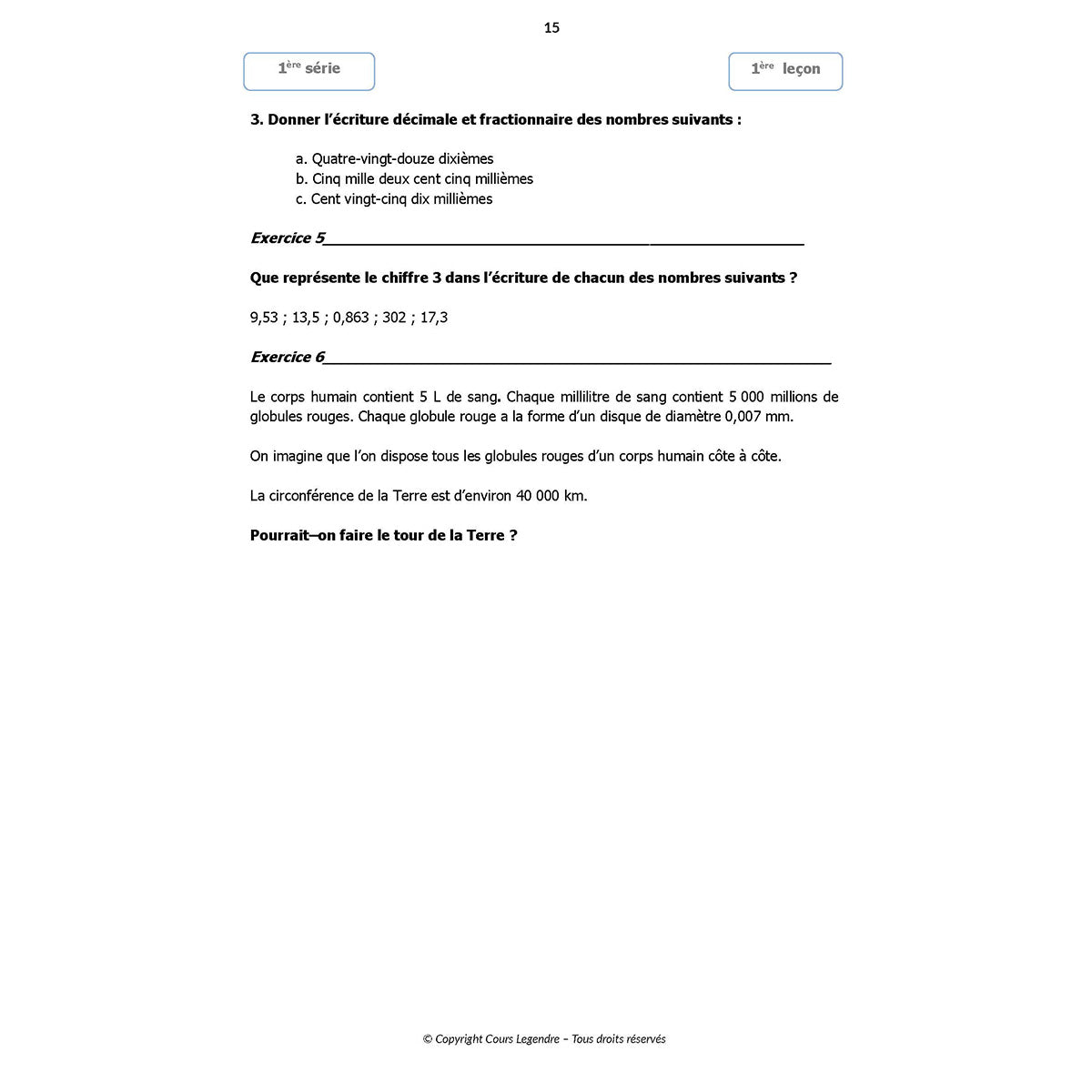 Mon année de Collège - 6ème - Mathématiques + 6 devoirs à envoyer