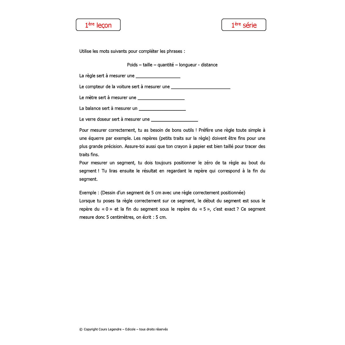 Mon année de Primaire - CE1 - Mathématiques + 6 devoirs à envoyer