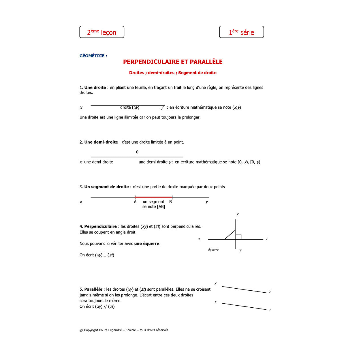 Mon année de Primaire - CM1 - Mathématiques + 6 devoirs à envoyer