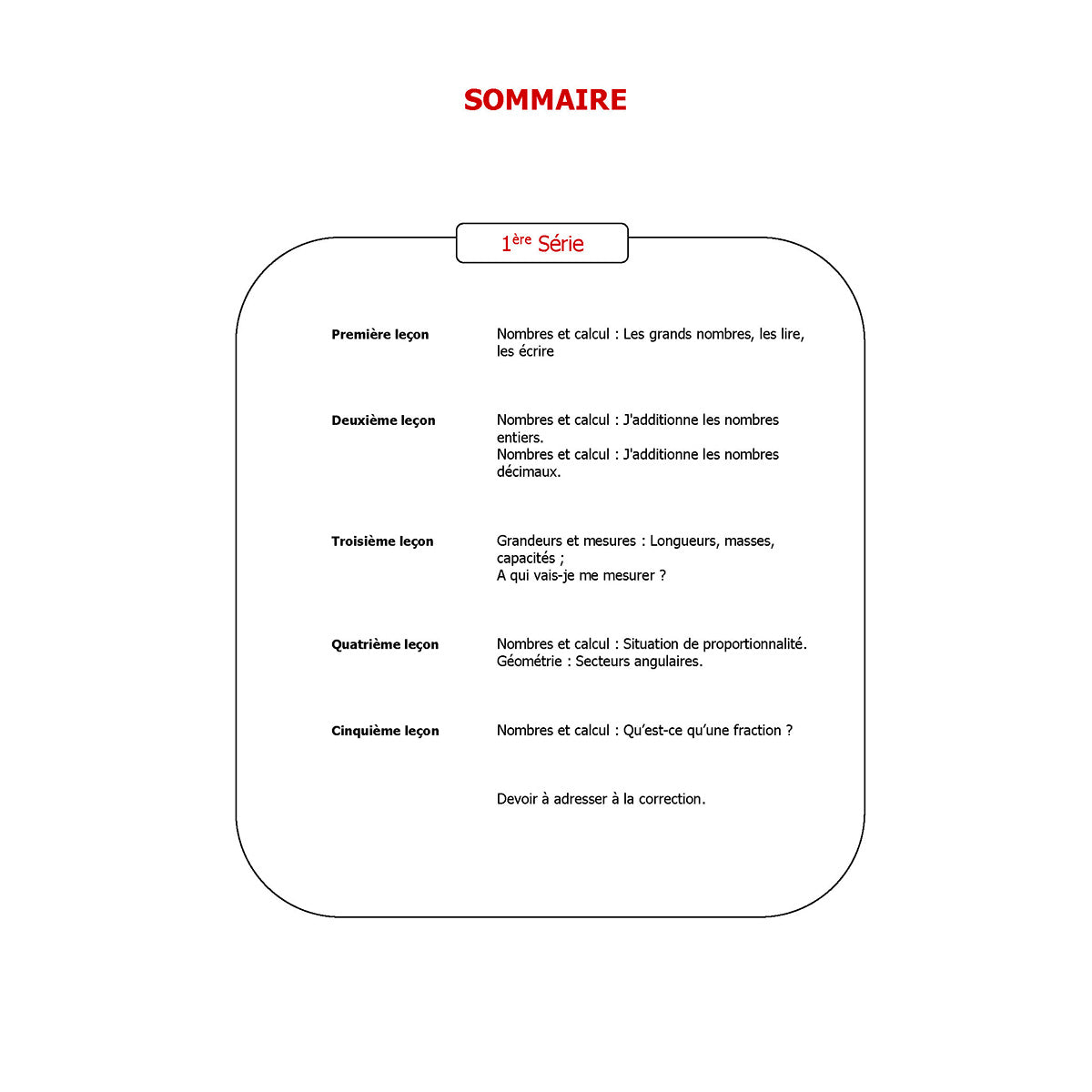 Mon année de Primaire - CM2 - Mathématiques avec 6 devoirs à envoyer