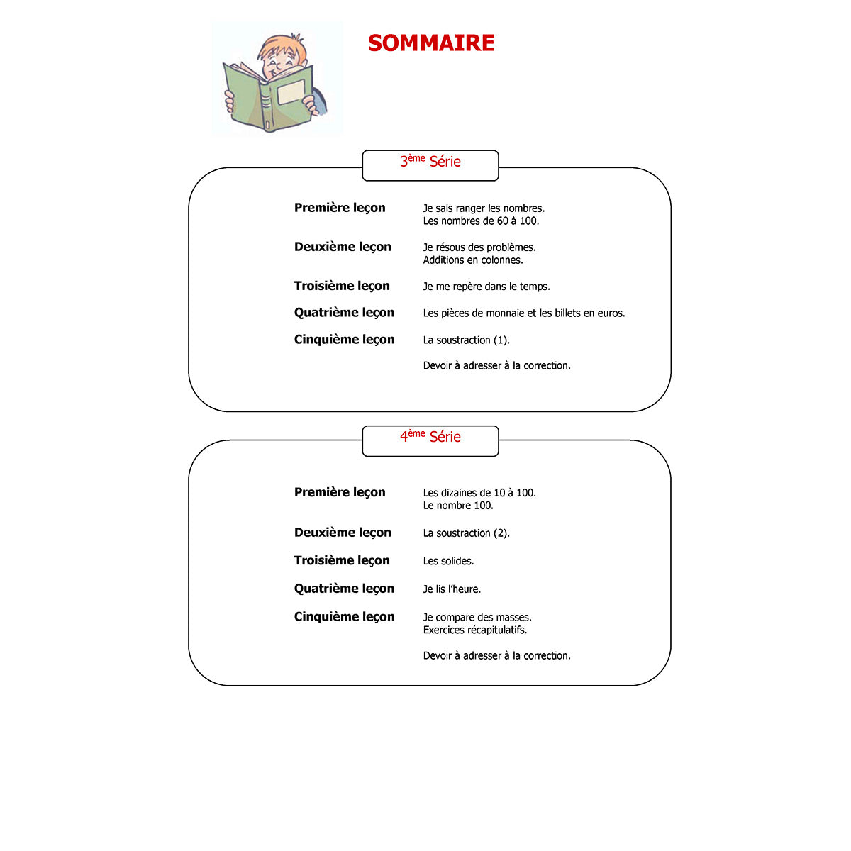 Mon année de CP - Mathématiques avec 6 devoirs à envoyer
