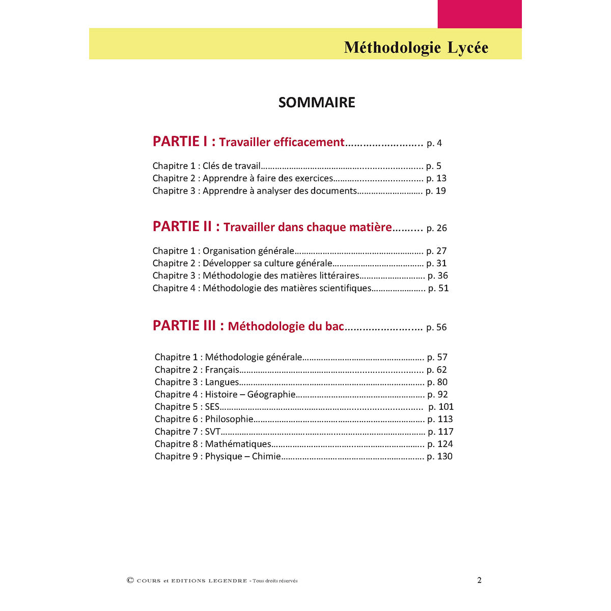 Méthodologie Lycée