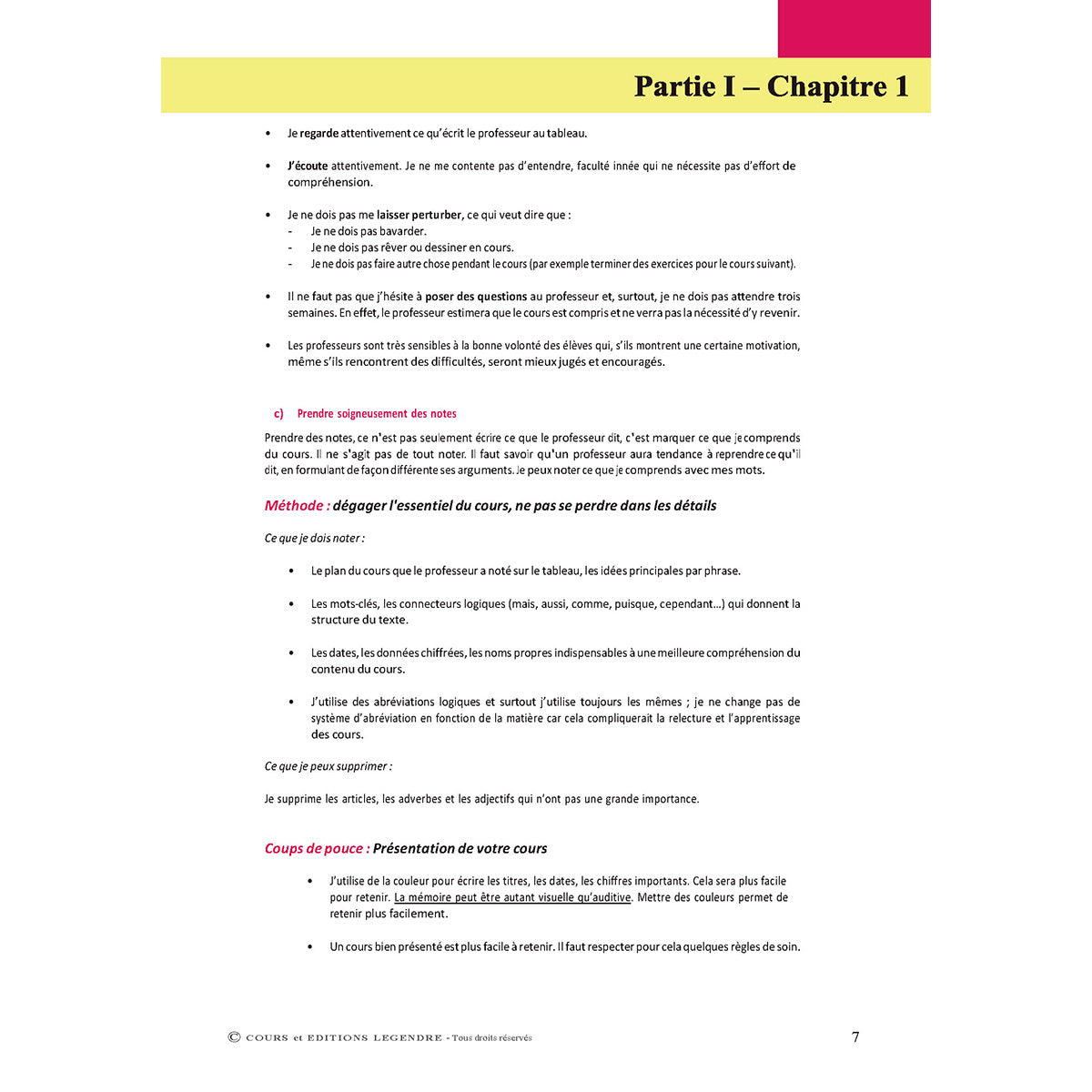 Méthodologie Lycée