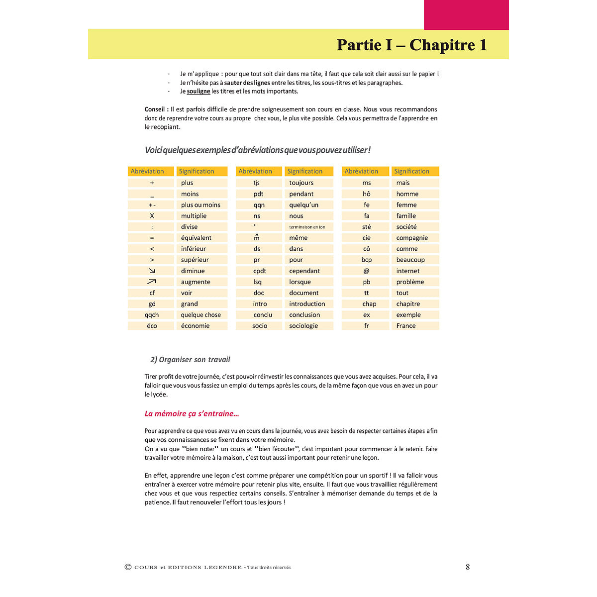 Méthodologie Lycée