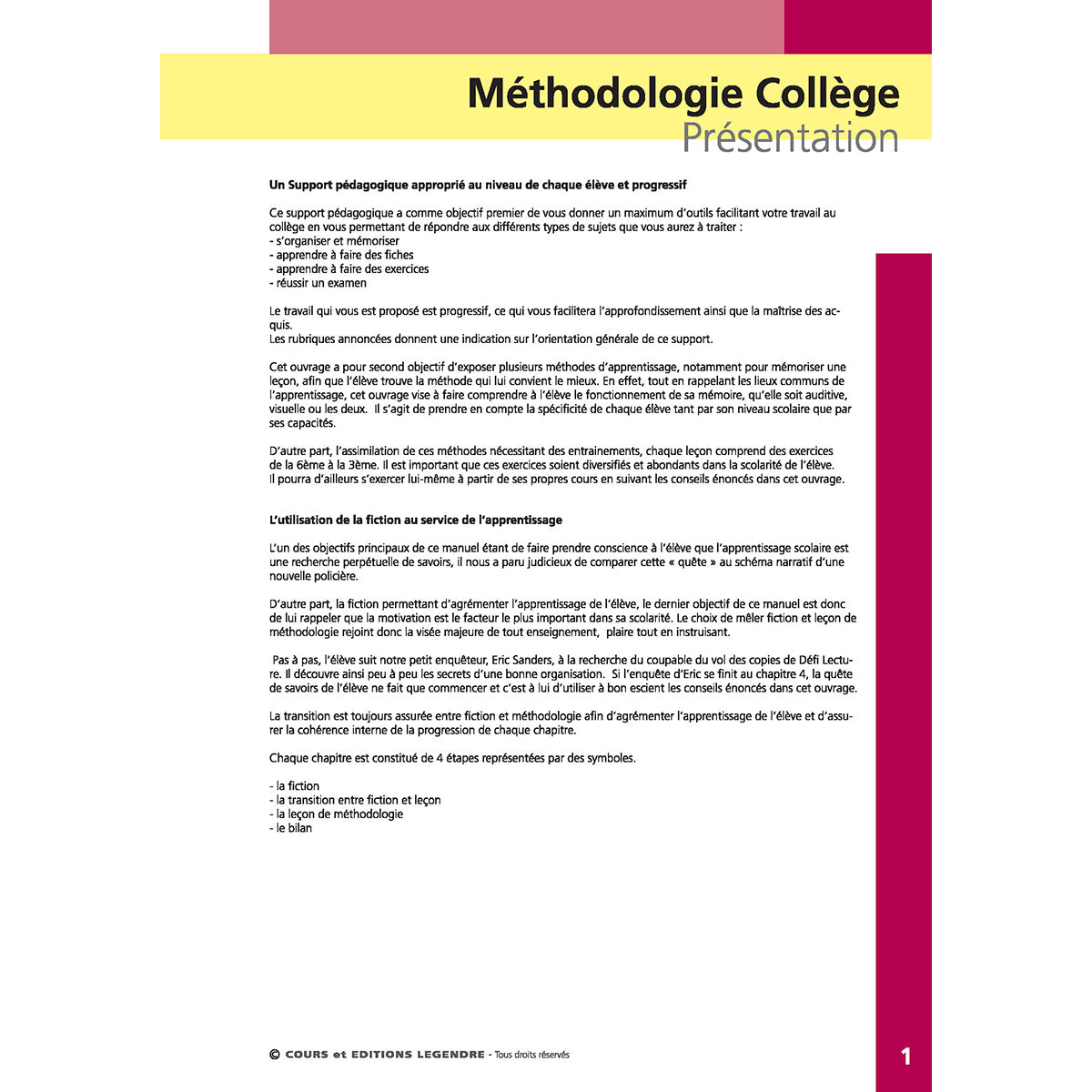Méthodologie Collège