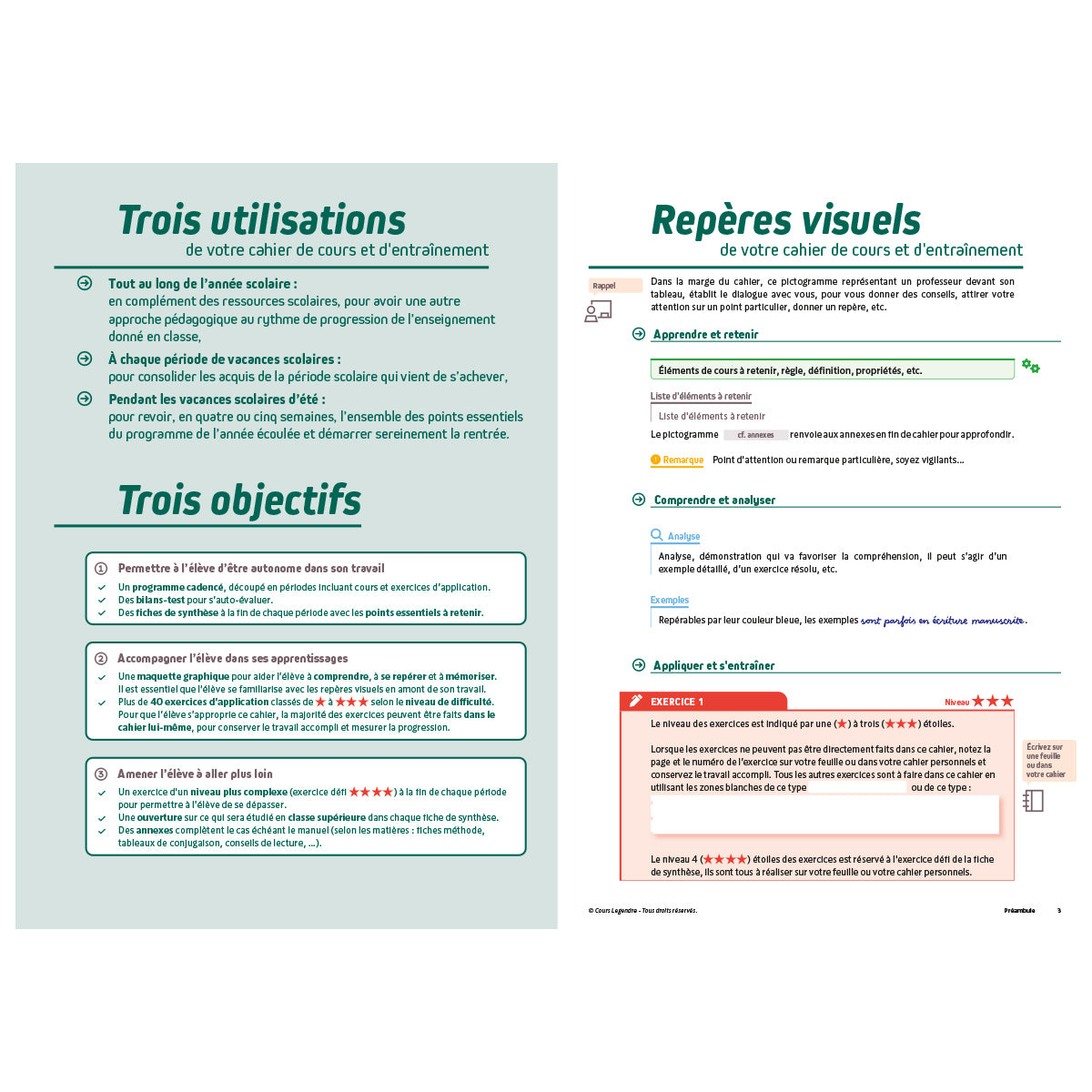 Mon année de collège - Cahier de cours et d'entraînement - Français - 5ème
