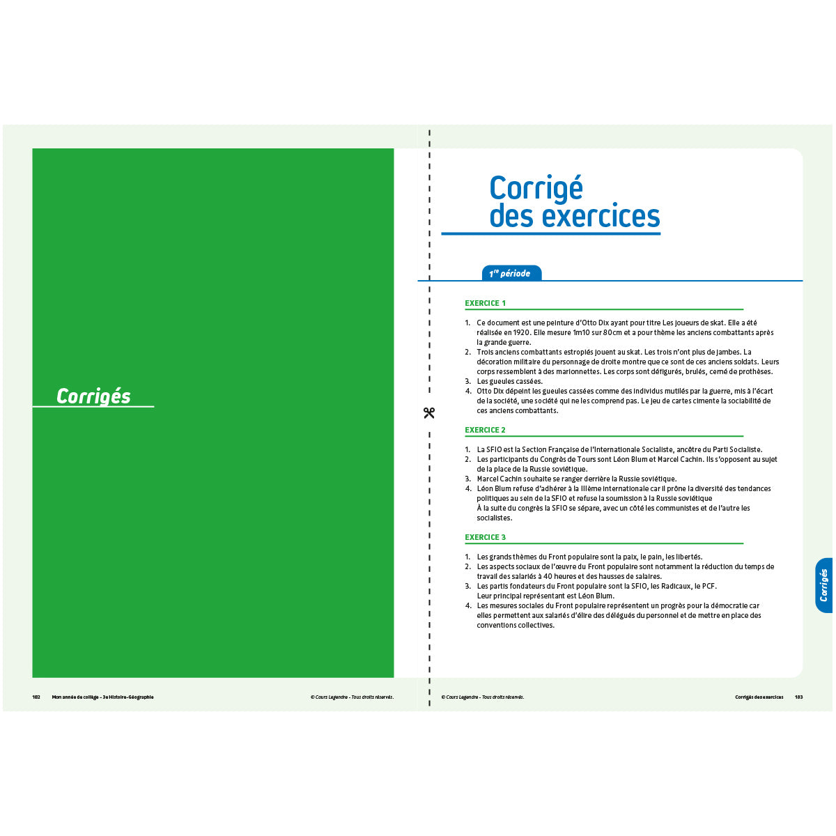 Mon année de collège - Cahier de cours et d'entraînement - Histoire-Géographie - 3ème