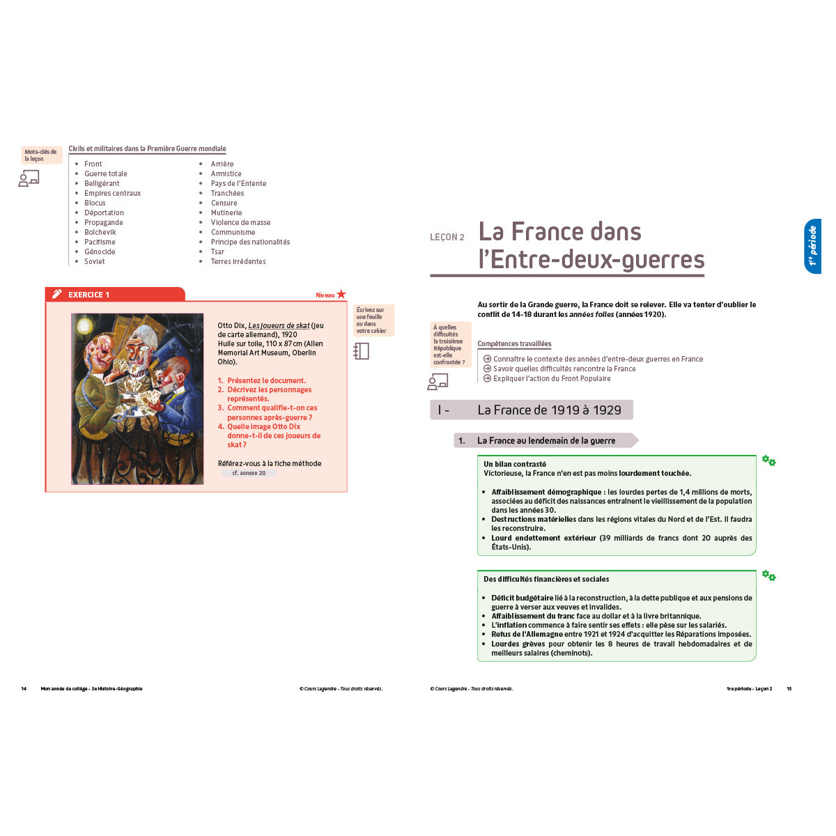 Mon année de collège - Cahier de cours et d'entraînement - Histoire-Géographie - 3ème