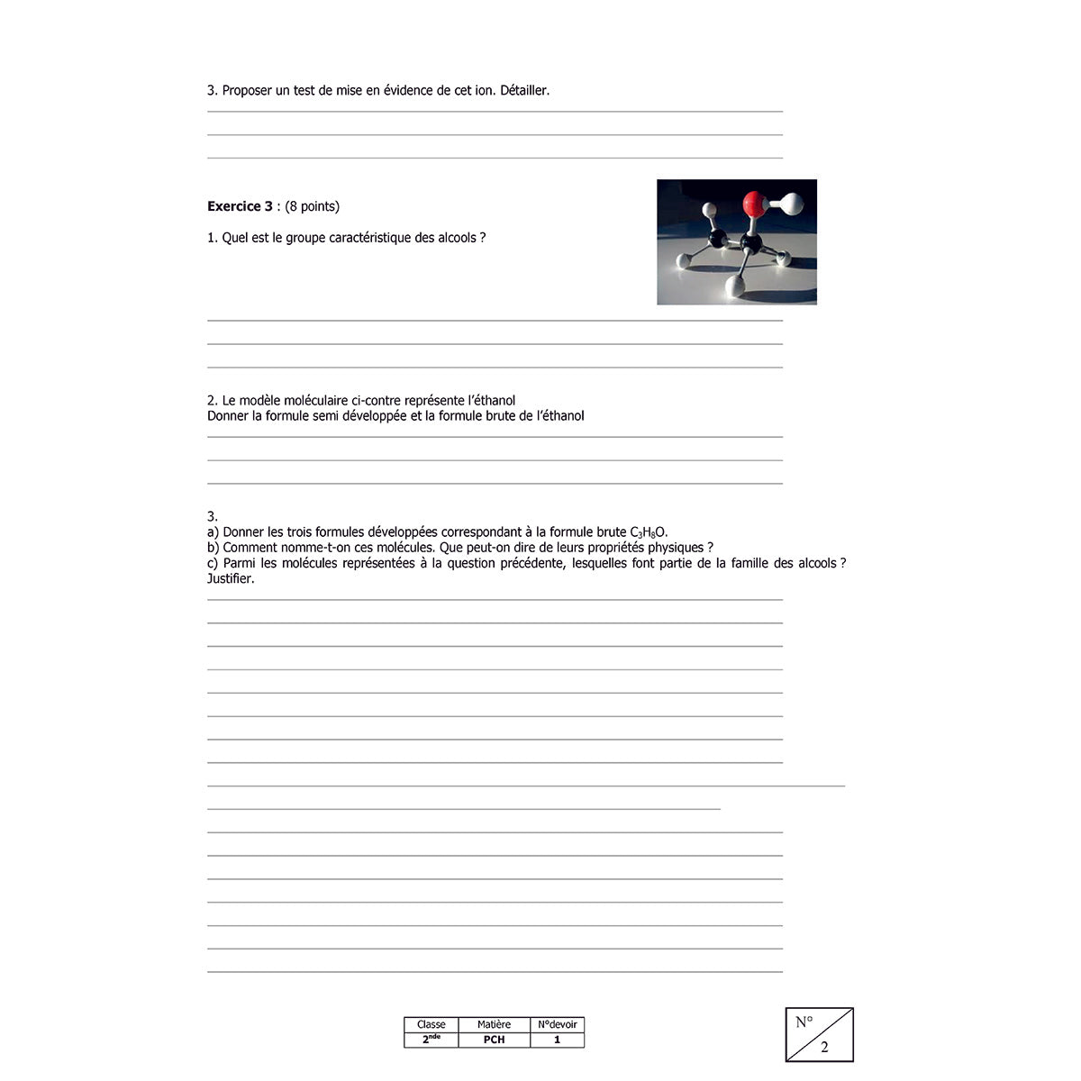 Objectif Bac - 2nde - Physique-Chimie avec 6 devoirs à envoyer