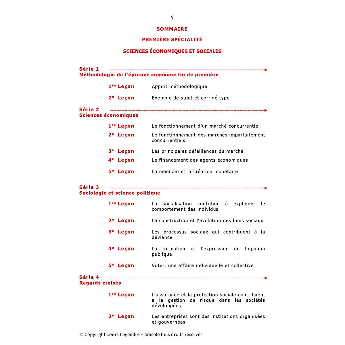 Objectif Bac - 1ère - Spécialité Sciences Economiques et Sociales