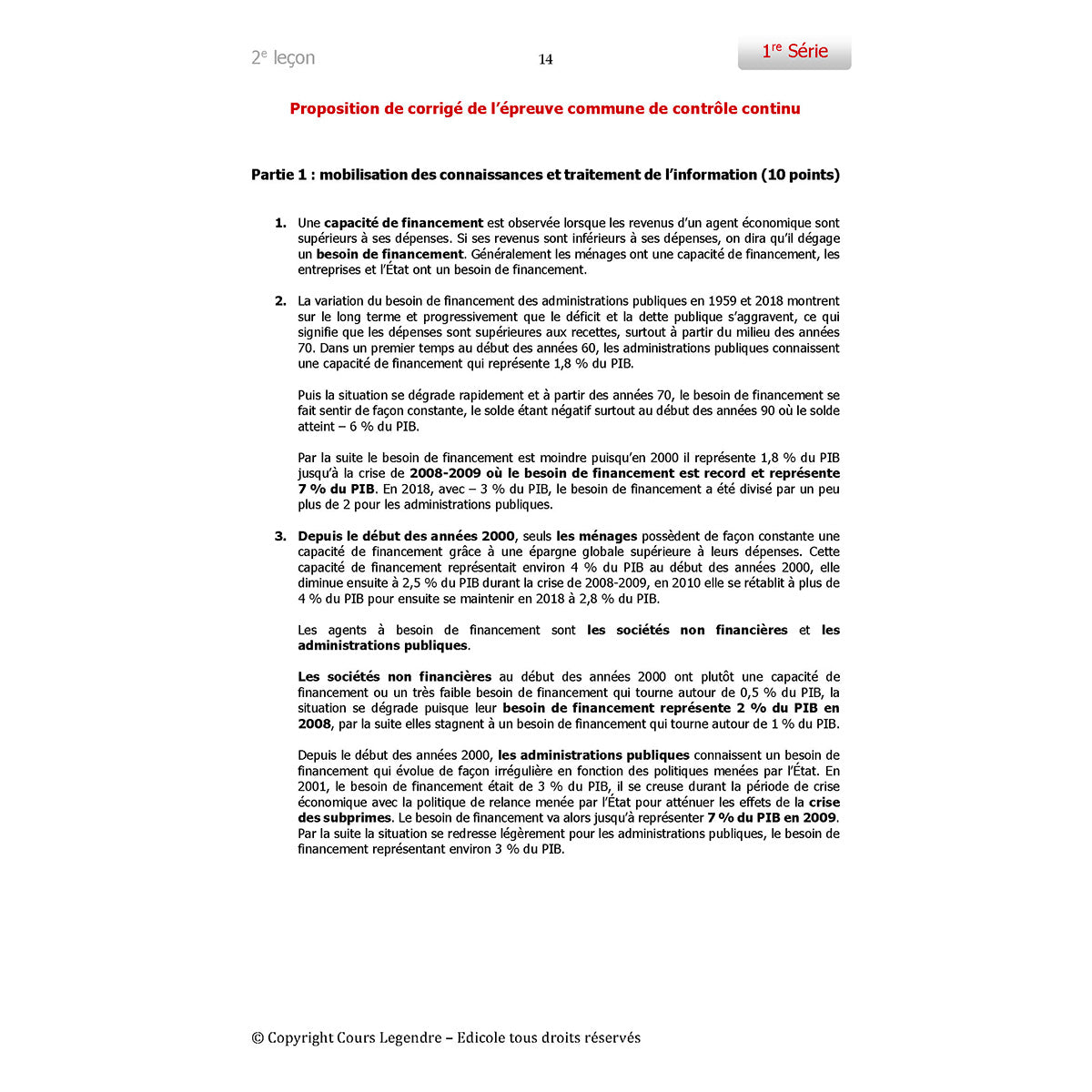 Objectif Bac - 1ère - Spécialité Sciences Economiques et Sociales