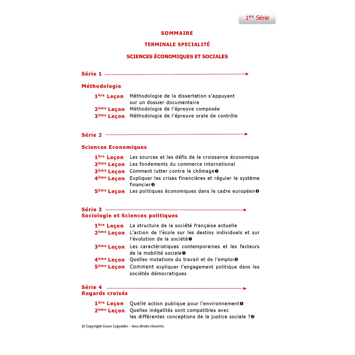 Objectif Bac - Terminale - Spécialité Sciences Economiques et Sociales